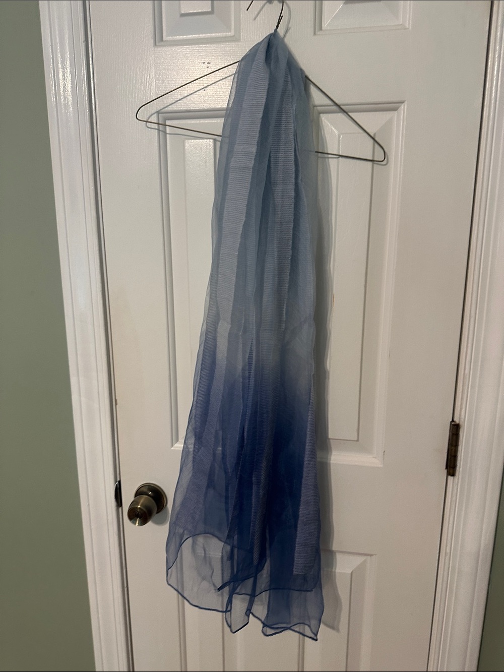 Lightweight Blue Ombre Sheer Scarf - Unbranded